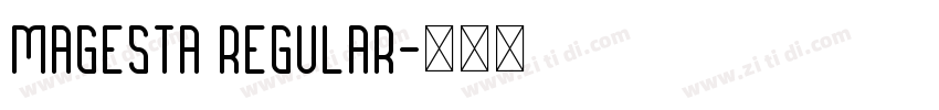 Magesta Regular字体转换